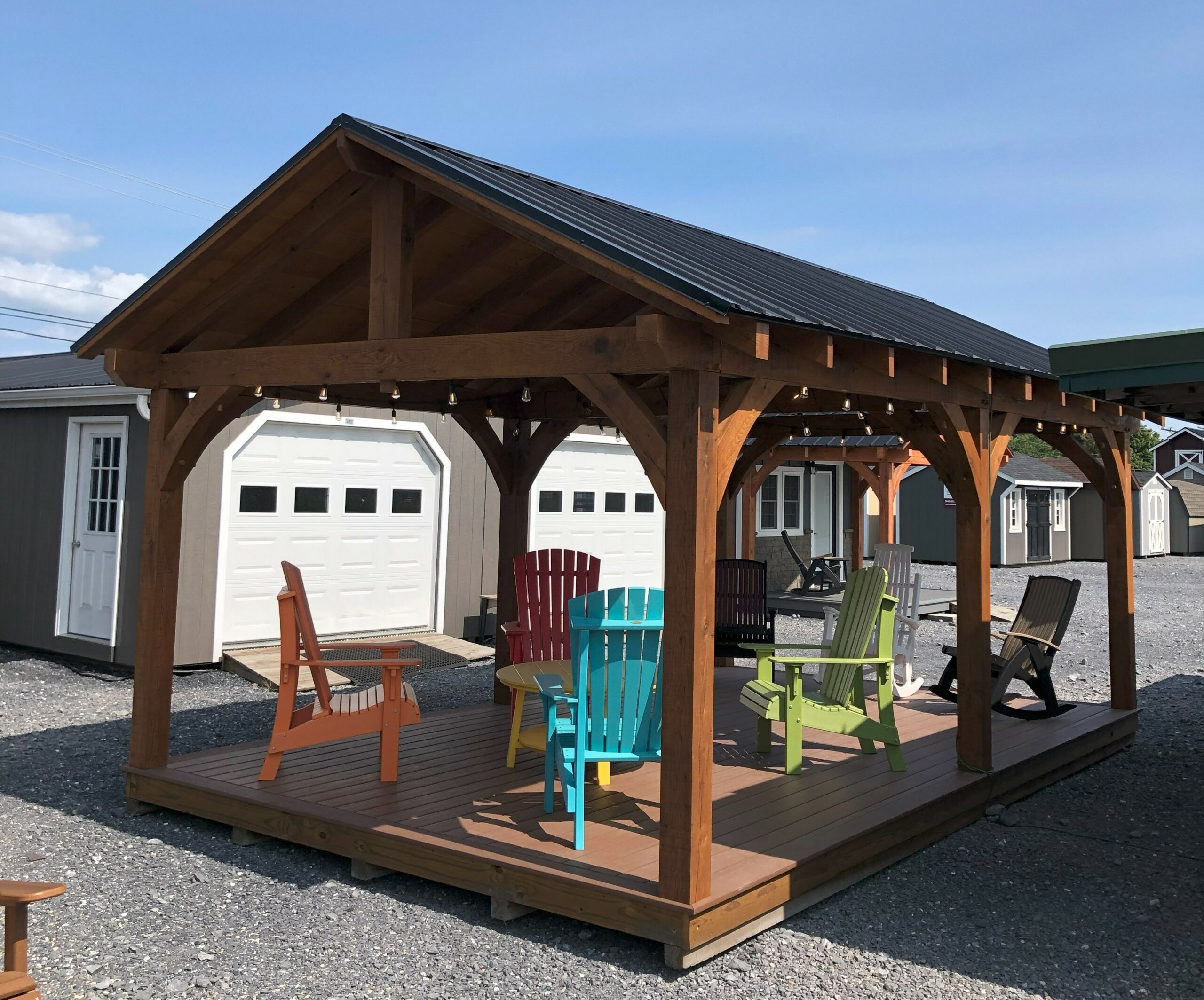 H831 12×20 Pavilion (OAK) w/ Platform