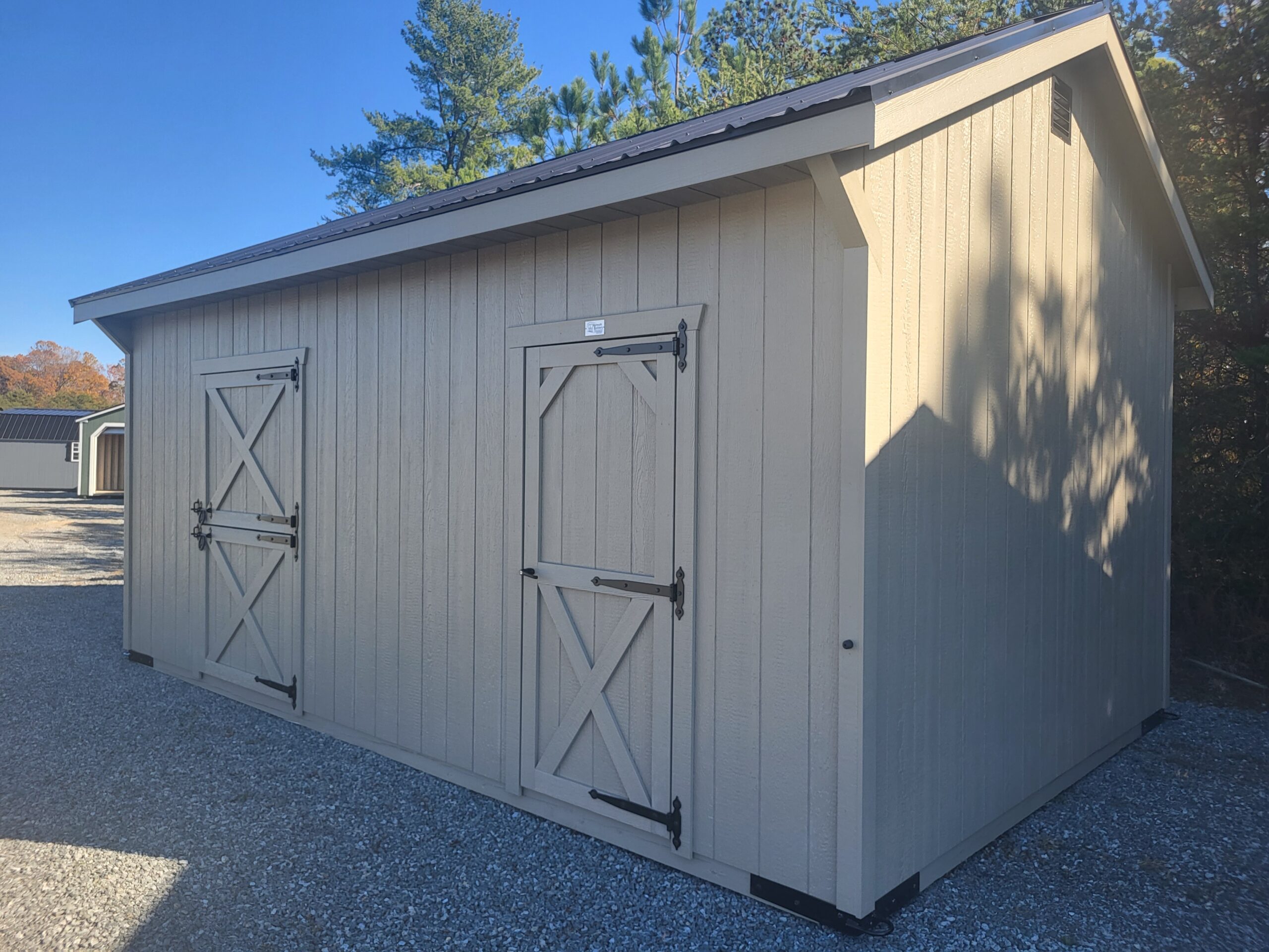 Price Drop R024 12X20X8 Stall Barn W/ TACK ROOM