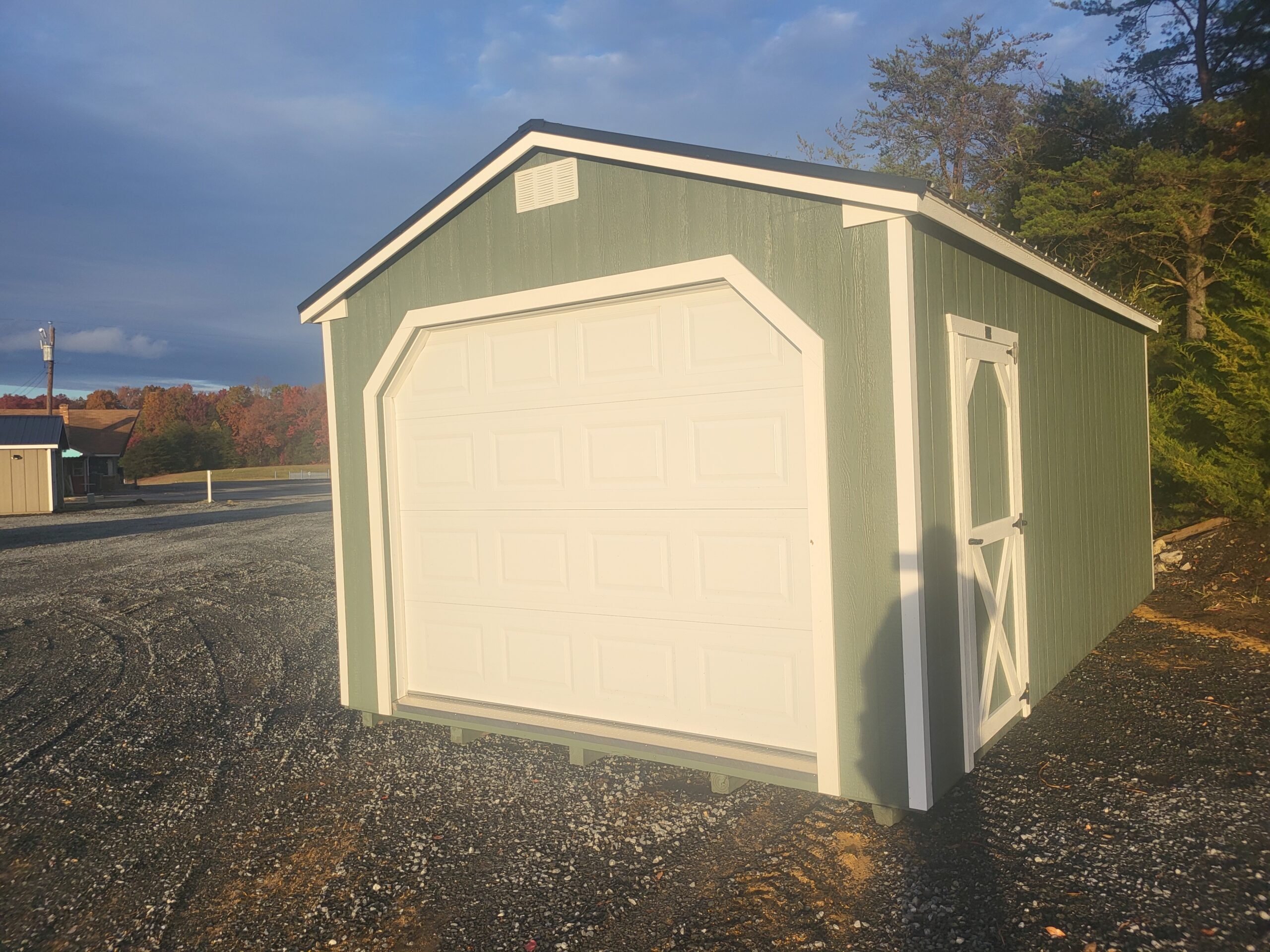 Price Reduced R017 12X20X8 Classic Cottage w/ Over Head Door
