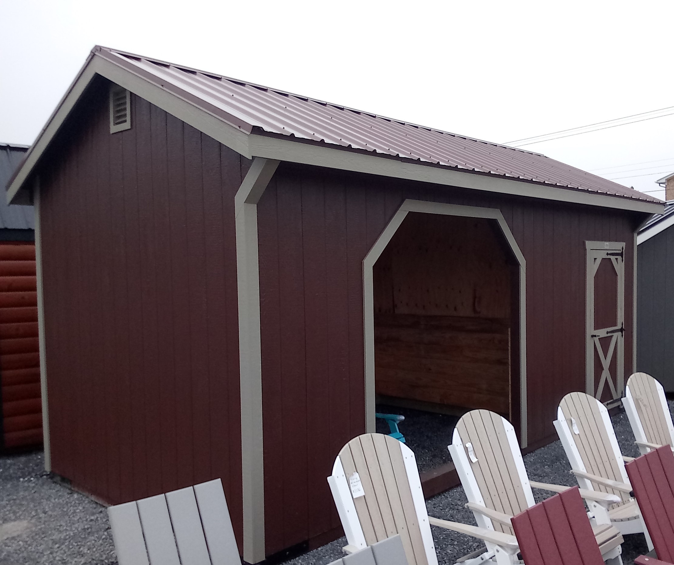 FR25013 10x20x8 Horse Shelter